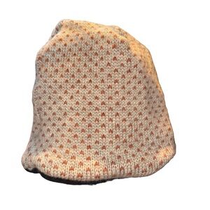 Minnesota Mittens Wool Orange and Cream Knit Beanie